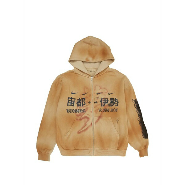 ナイキ メンズ パーカー・スウェットシャツ アウター X cactus jack by travis scott x fragment tie-dye hoodie Neutrals｜asty