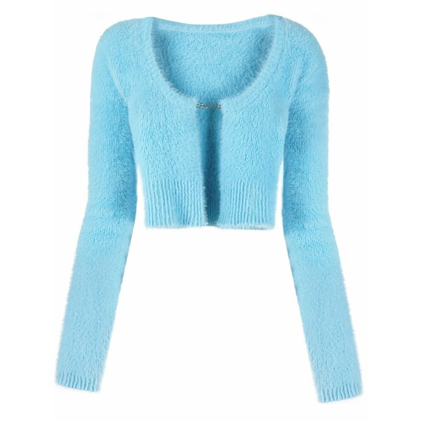 ジャクエムス レディース カーディガン アウター La maille neve manches longue cardigan Blue｜asty