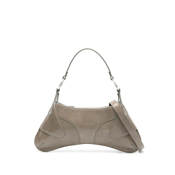 ナウルズ レディース トートバッグ バッグ Razr leather tote bag Grey｜asty