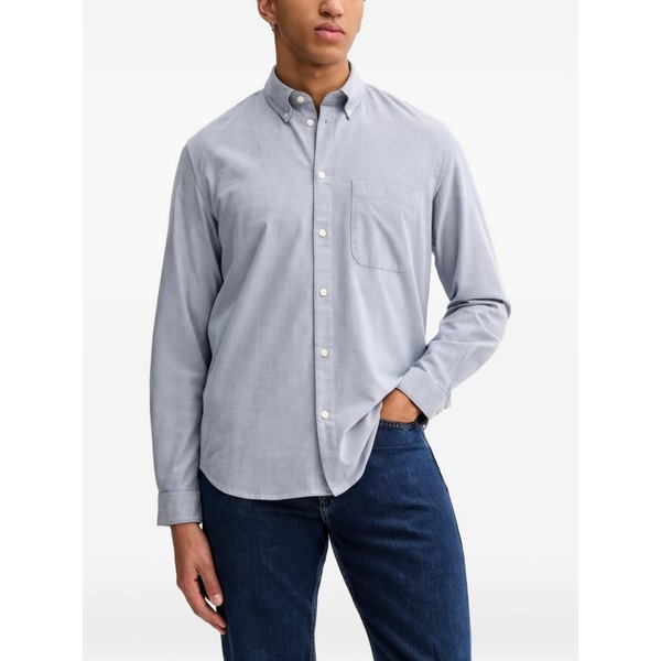 マルコポーロ メンズ シャツ トップス Chest-pocket shirt Blue｜asty