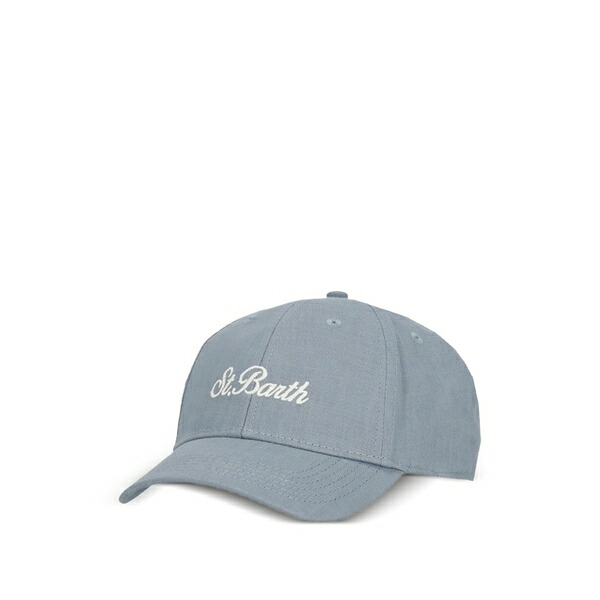 エムシーツーセイントバース メンズ 帽子 アクセサリー Logo-embroidered baseball cap Blue｜asty