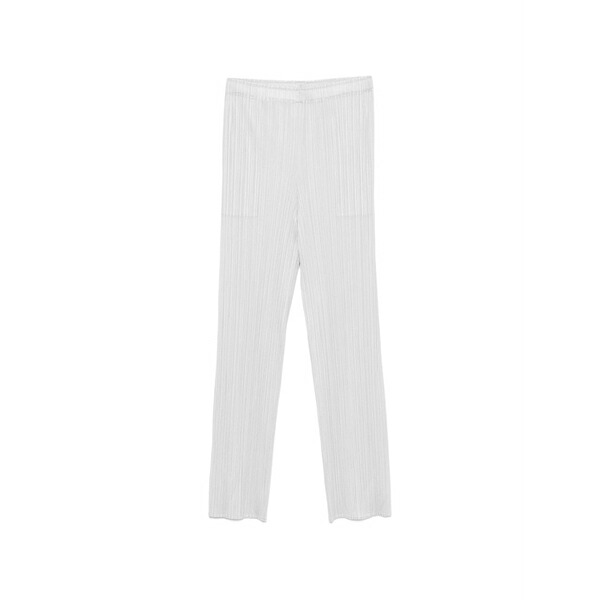プリーツ プリーズ イッセイ ミヤケ レディース カジュアルパンツ ボトムス Pleated-design trousers Grey|asty
