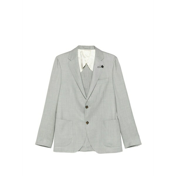 ラルディーニ メンズ ジャケット＆ブルゾン アウター Button wool jacket Green｜asty