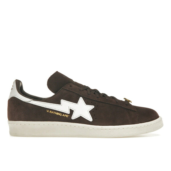 adidas アディダス メンズ スニーカー 【adidas Campus 80s Bape 30th Anniversary Brown】 サイズ US_11(29.0cm) Brown/Cloud White/Gold Metallic｜asty