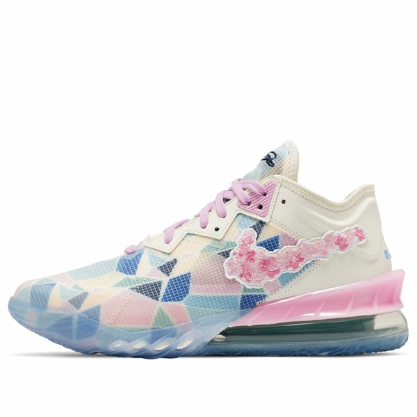 Nike ナイキ メンズ スニーカー 【Nike x atmos LeBron 18 Low EP 'Sakura' CV7564-101】 サイズ US_9.5(27.5cm)|asty