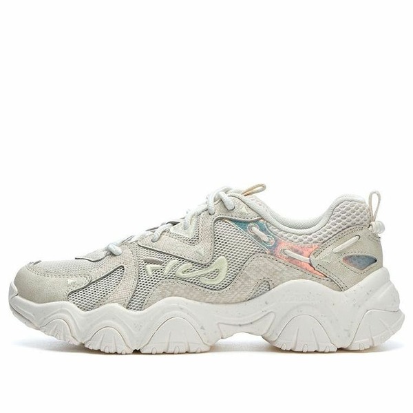 FILA フィラ レディース スニーカー  【(WMNS) FILA Fluid 4 Sneakers \u0027Beige White\u0027 F12W322107FWG】  大きさ US_8.5(25.5糎)