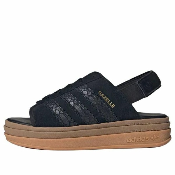 adidas アディダス レディース スニーカー  【(WMNS) adidas Gazelle Bold Sandals \u0027Core Black Snakeskin\u0027 HQ4688】  大きさ US_5(22.0糎)