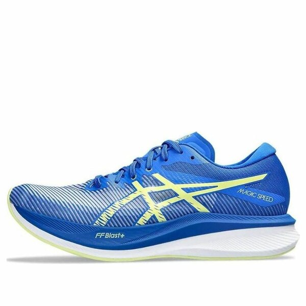ASICS アシックス メンズ スニーカー  【ASICS Magic Speed 3 \u0027Illusion Blue Glow Yellow\u0027 1011B703-400】  大いさ US_6.5(24.5糎) 靴-スニーカー