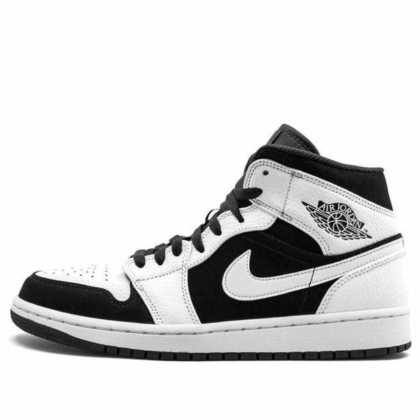 Jordan ジョーダン メンズ スニーカー 【Air Jordan 1 Retro Mid 'Tuxedo' 554724-113】 サイズ US_7.5(25.5cm)｜asty