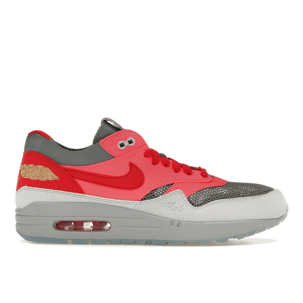 Nike ナイキ メンズ スニーカー 【Nike Air Max 1 CLOT Kiss of Death Solar Red (Special Box)】 サイズ US_10.5(28.5cm) Solar Red/University Red-Cool Grey