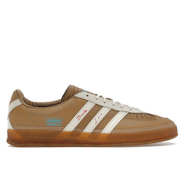 adidas アディダス メンズ スニーカー 【adidas Gazelle Indoor Bad Bunny Lionel Messi La Voz De Los Fans】 サイズ US_7.5(25.5cm) Cardboard/Cream White/Wild Brown画像