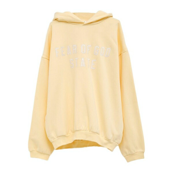 エフオージーエッセンシャルズ メンズ パーカー・スウェットシャツ アウター Embroidered-logo hoodie Yellow｜asty