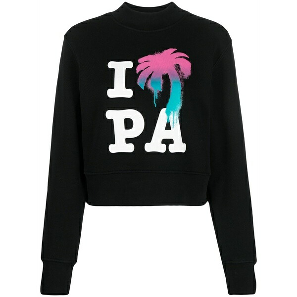 パーム・エンジェルス レディース ニット&セーター アウター Palm angels sweatshirt Black｜asty
