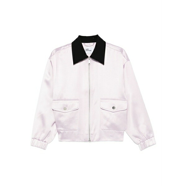 セルフ・ポートレイト レディース ジャケット&ブルゾン アウター Contrast-collar jacket Purple|asty