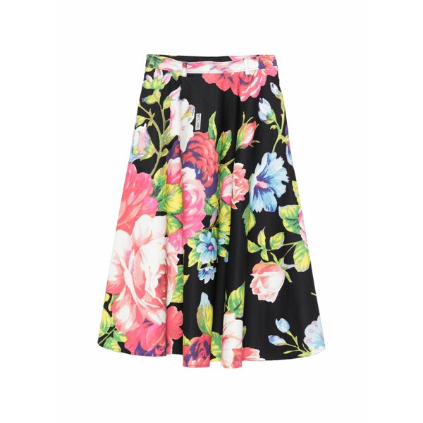 モスキーノ レディース スカート ボトムス Floral skirt Black｜asty