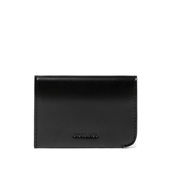 ジャクエムス メンズ 札入れ 付属物 Logo-debossed cardholder Black 財布・ケース-メンズ財布-バッグ・小物・ブランド雑貨