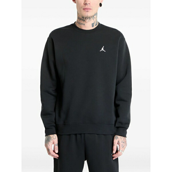 ジョーダン メンズ パーカー・スウェットシャツ アウター Jordan brooklyn crew-neck sweatshirt Black