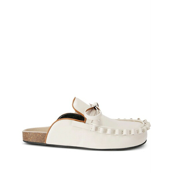J.W.アンダーソン レディース スリッポン・ローファー シューズ Leather loafers White