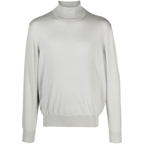 ディーフォーポイントゼロ メンズ 編み物\u0026プルオーバー アウター Virgin wool roll-neck jumper Neutrals