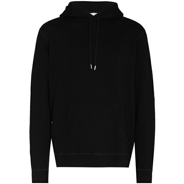 サンスペル メンズ パーカー・スウェットシャツ アウター Drawstring cotton hoodie Black|asty