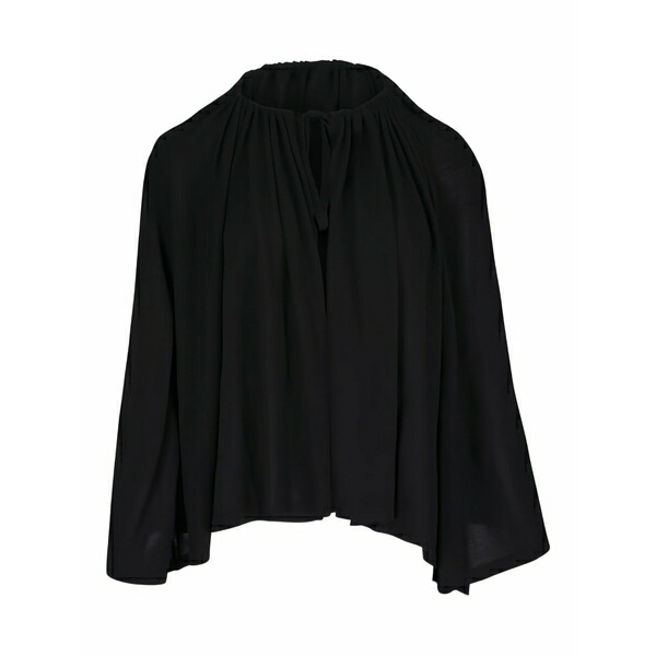 トーテム レディース ジャケット＆ブルゾン アウター Drawstring-fastening cape Black｜asty