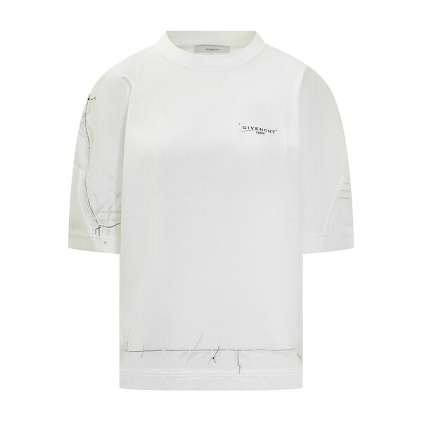 ジバンシー レディース Tシャツ トップス Graphic-print t-shirt White｜asty