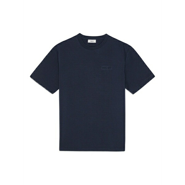 エヌエヌ77 メンズ プルオーバー トップス Logo-print t-shirt Blue