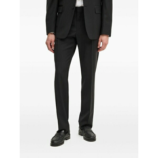 フィリッパコー メンズ カジュアルパンツ ボトムス Pressed-crease trousers Black|asty
