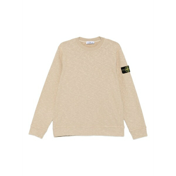 ストーンアイランド メンズ パーカー・スウェットシャツ アウター Logo-patch cotton sweatshirt Neutrals｜asty 63,140円