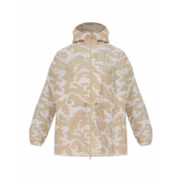 ケンゾー レディース ジャケット＆ブルゾン アウター Ocean camo windbreaker Neutrals｜asty