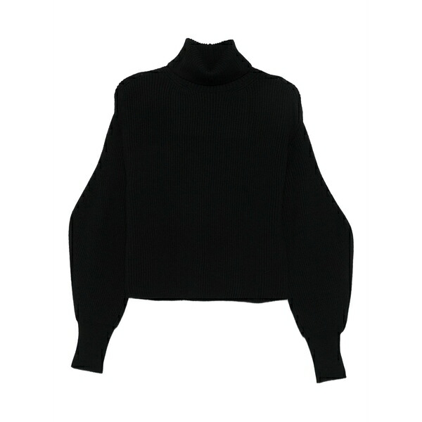 パロッシュ レディース 編み物\u0026スウェーター アウター High-neck ribbed jumper Black