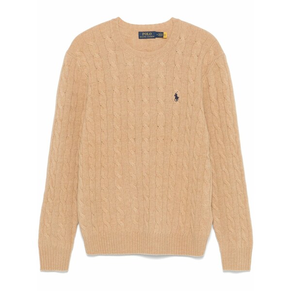 ラルフローレン メンズ ニット&セーター アウター Polo pony-embroidered sweater Brown|asty