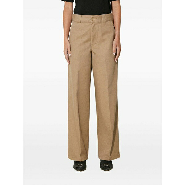 鉄道車両ハート形 レディース 心地好いズボン下 ボトムス Logo-patch trousers Neutrals パンツ-ボトムス