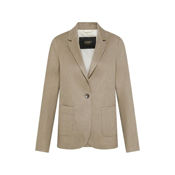 セブンティ レディース 上衣＆上衣 アウター Single-breasted blazer Neutrals レディースファッション-コート・ジャケット