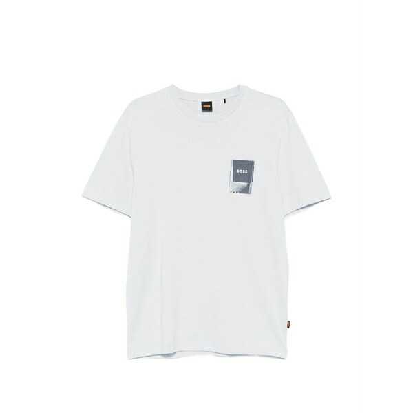 主任者 メンズ プルオーバー トップス Logo t-shirt Blue