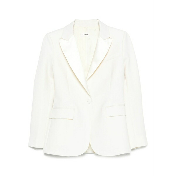パロッシュ レディース 上衣＆上衣 アウター Single-breasted wool-blend blazer Neutrals