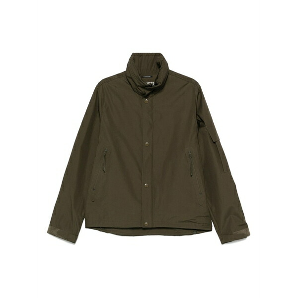 シーピーカンパニー メンズ ジャケット&ブルゾン アウター Logo-patch jacket Green|asty