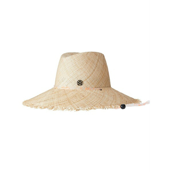 メゾンミッシェル  レディース 鳥打ち帽 付属物 Kate raffia fedora hat Neutrals