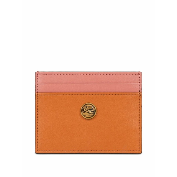 エトロ メンズ 札入れ 付属物 Two-tone cardholder Orange 財布・ケース-メンズ財布-バッグ・小物・ブランド雑貨