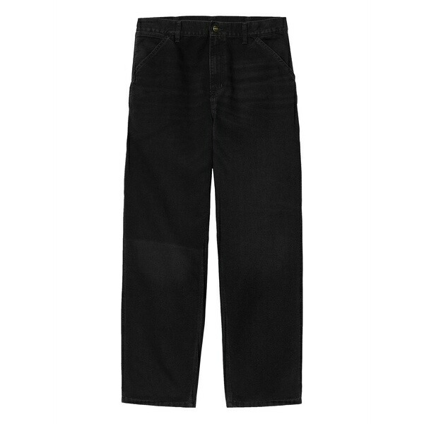 カーハート メンズ デニムパンツ ボトムス Organic cotton wide-leg jeans Black