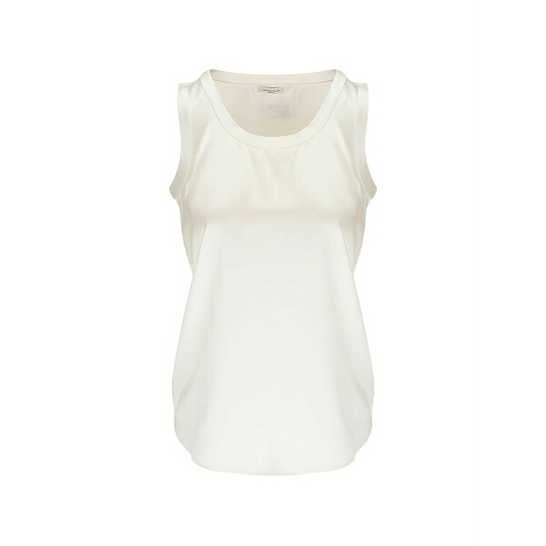 ラファイエット148 レディース カットソー トップス Round-neck tank top White｜asty