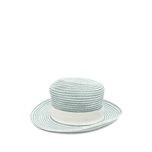 イレブンティ レディース 帽子 アクセサリー Striped ribbon hat Blue|asty