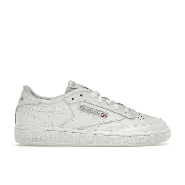 Reebok リーボック レディース スニーカー 【Reebok Club C 85 White Grey (Women's)】 サイズ US_W_10.5 White/White/Grey｜asty