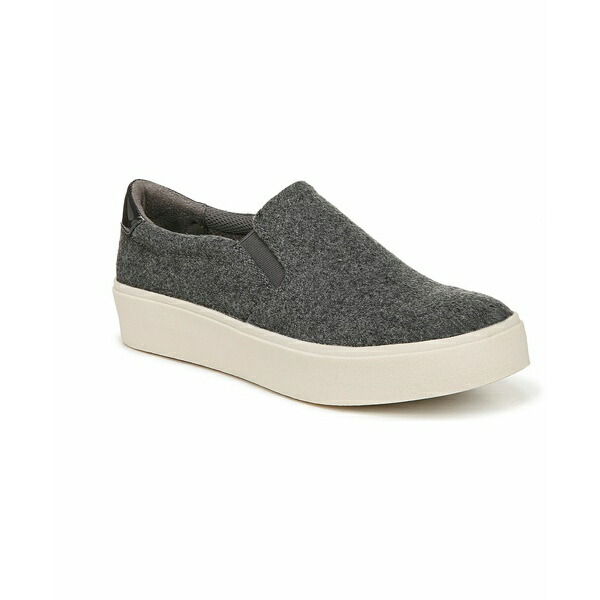 ドクター・ショール レディース スニーカー シューズ Women's Madison-Up Slip On Sneakers Charcoal Wool Blend Fabric画像