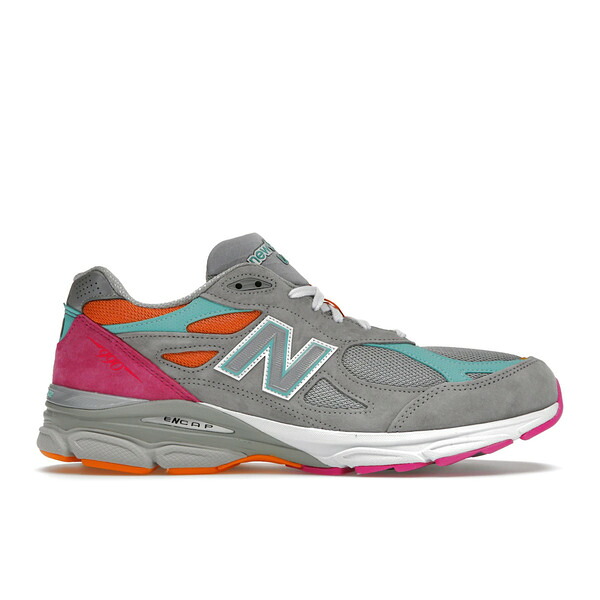 New Balance ニューバランス メンズ スニーカー 【New Balance 990v3 MiUSA DTLR Miami Drive】 サイズ US_11(29.0cm) Grey/Aqua/Pink/Orange|asty