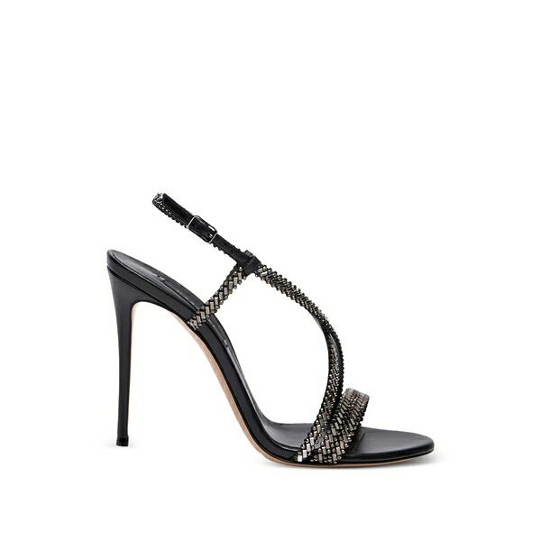 カサディ レディース サンダル シューズ Josephine beaded strap sandals Black｜asty
