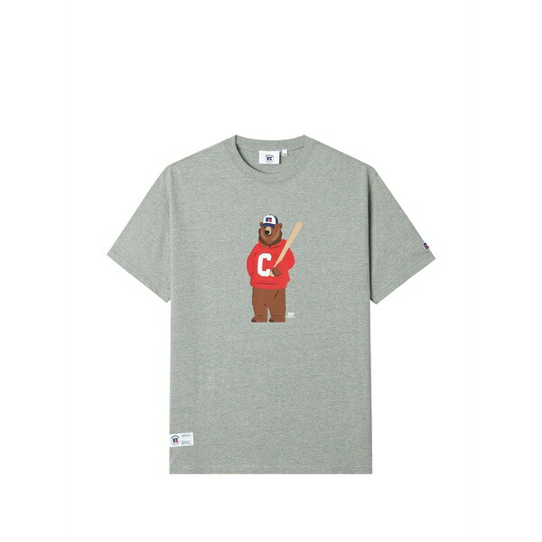 チョコレート メンズ Tシャツ トップス Bear-print t-shirt Grey｜asty
