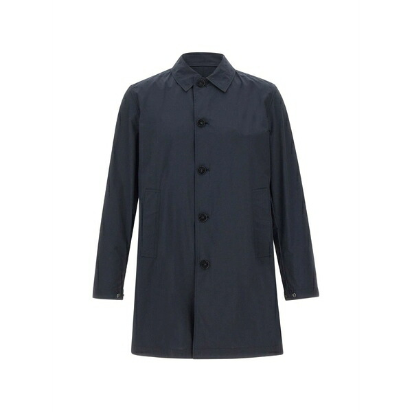 ウール リッチ メンズ コート アウター Button front coat Blue｜asty