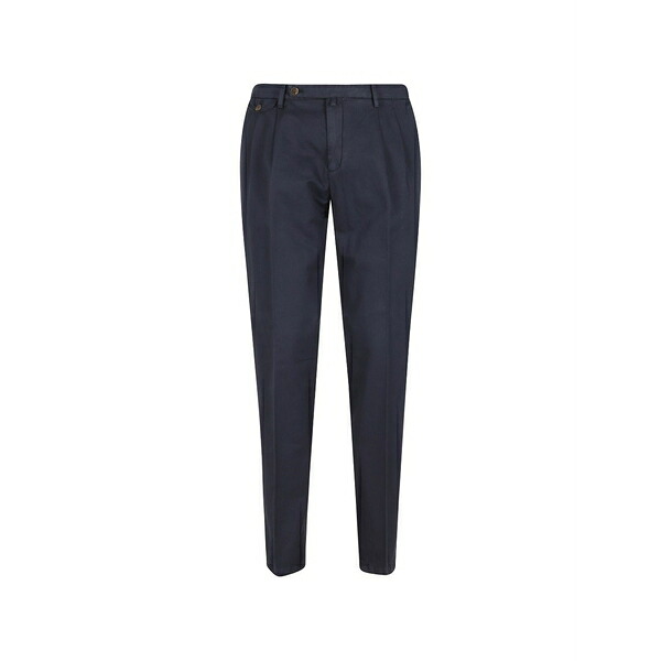ブリ後押し 1949 メンズ 心地好いズボン下 ボトムス Pleated trousers Blue