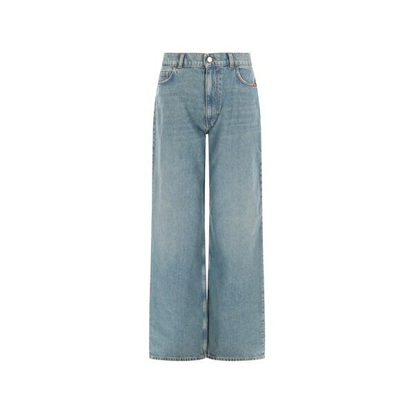 アミッシュ レディース ジーンズズボン下 ボトムス Sandy wide-leg jeans Blue